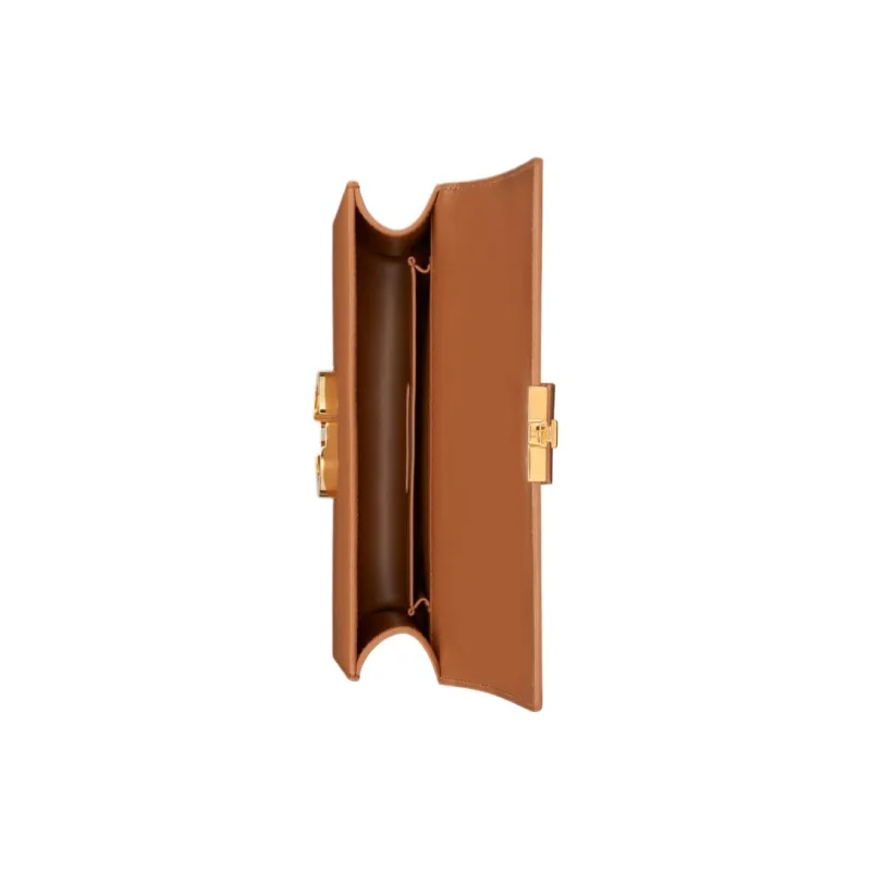 DIOR 30 Montaigne Calfskin Monsta Bag Box Bag Handbag Shoulder Bag Crossbody Bag Small Size Women's Gold-4