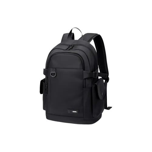 V.NINE Fabric Graduation Travel Backpack Large Size Unisex Khaki/Obsidian Black