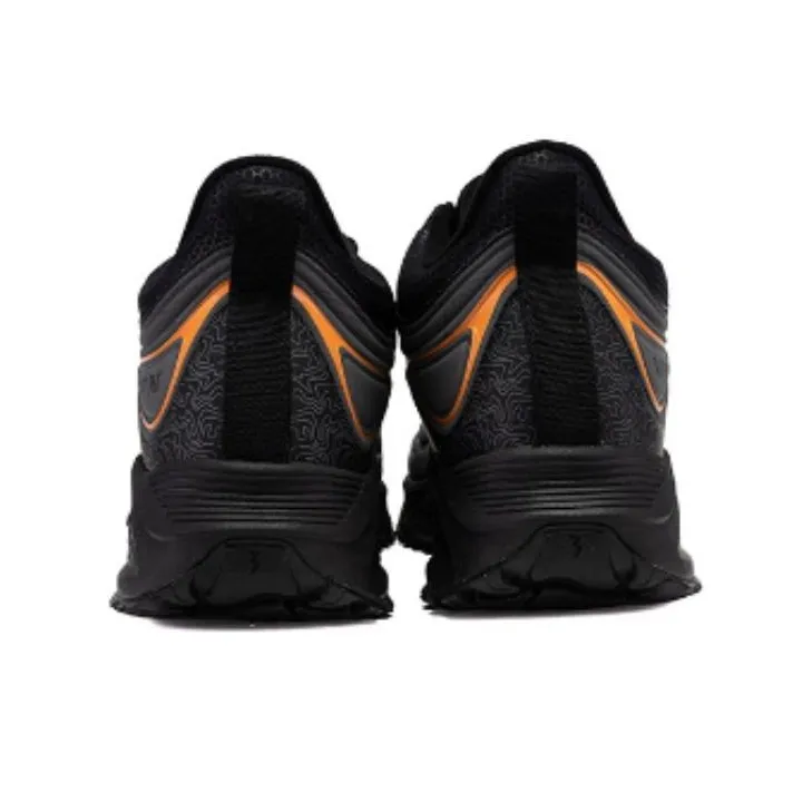 361° Cushioning Wear-Resistant Mid-Top Running Shoes Men's Black Gray-3