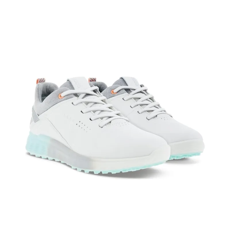 Ecco S three Low Top Golf Shoes Women's Gray White-2