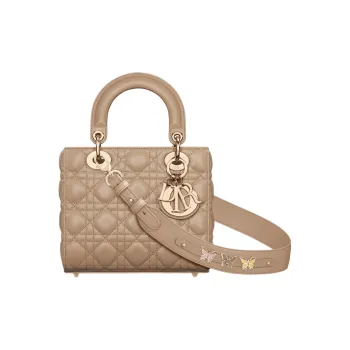 DIOR Lady DiorMy ABCDior Lambskin Shoulder Bag Crossbody Bag Handbag Small Size Women's Cookie
