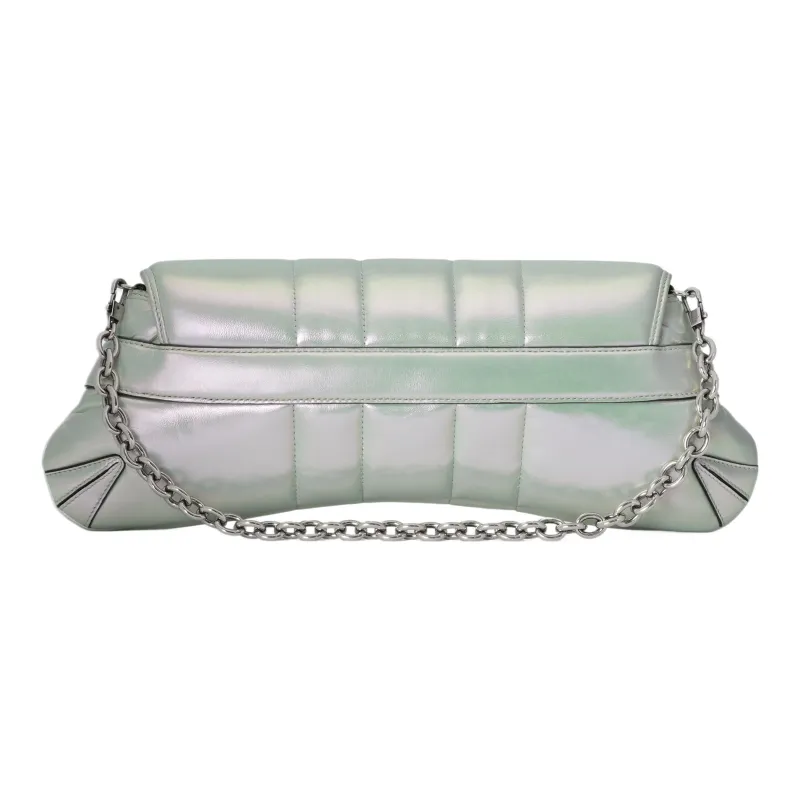 GUCCI HORSEBIT CHAIN Leather Handbag Shoulder Bag Women's Iridescent Green-5