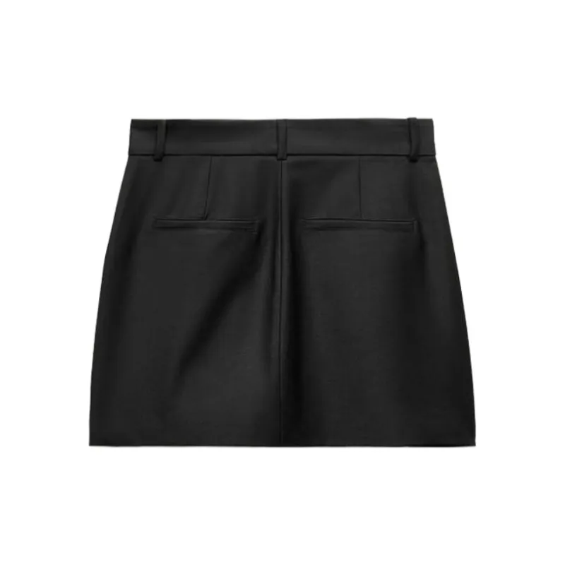 ZARA Casual Short Skirts Women's Black-1