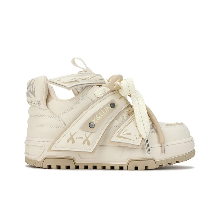 X·LUN Anti Slip Wear Resistant Mid Top Skateboard Shoes-1