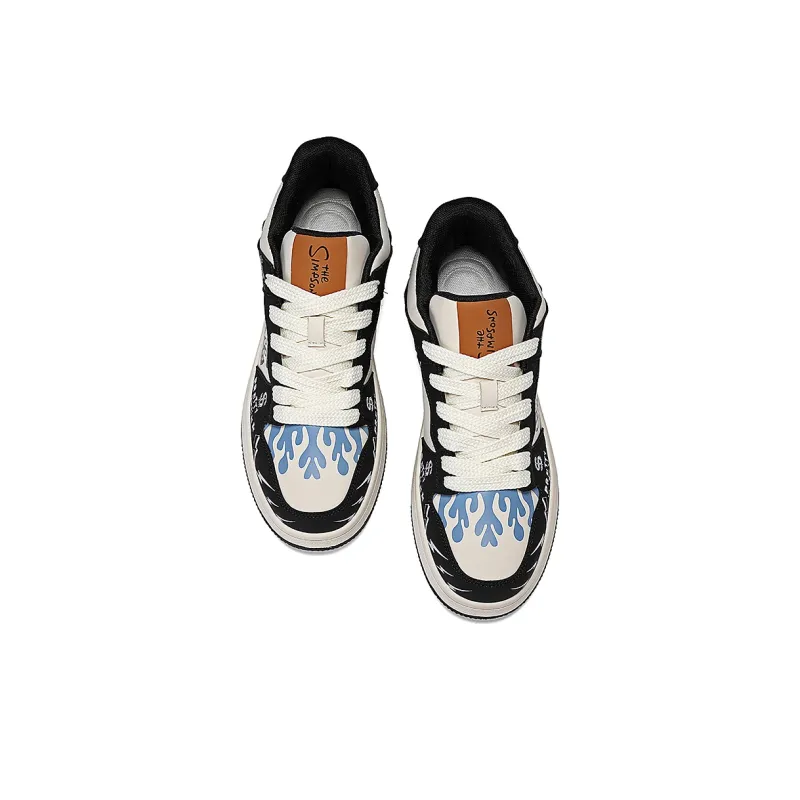 The Simpsons Low Top Skateboard Shoes Unisex-10