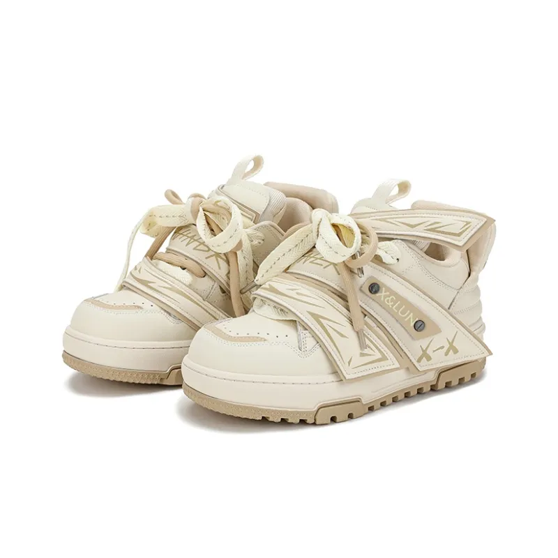 X·LUN Anti Slip Wear Resistant Mid Top Skateboard Shoes-4