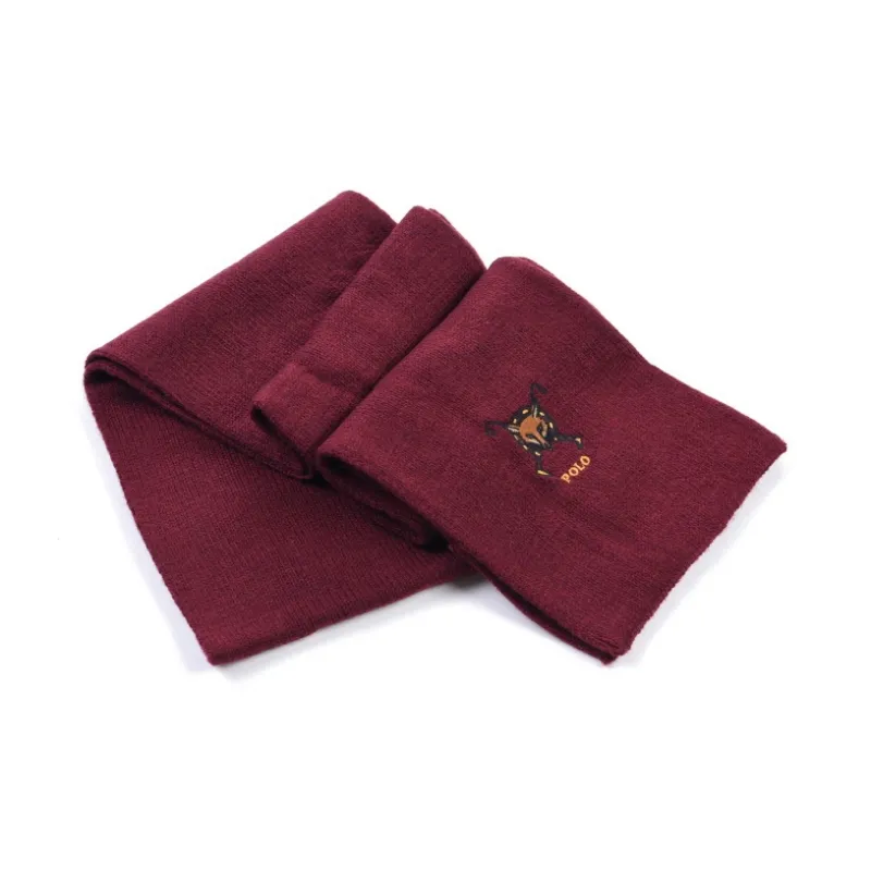 Polo Ralph Lauren Knit Scarves Unisex Red-3