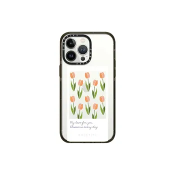 CASETIFY PC Material Floral Collection Tulip Phone Cases Compatibility With IPhone 14/13/12/Plus/Pro/Ma