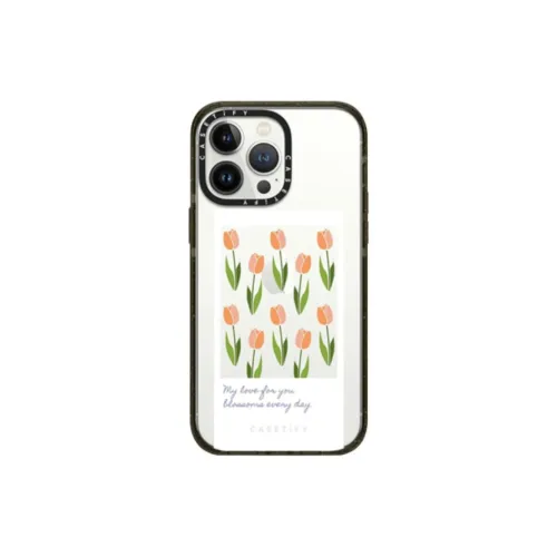 CASETIFY PC Material Floral Collection Tulip Phone Cases Compatibility With IPhone 14/13/12/Plus/Pro/Ma
