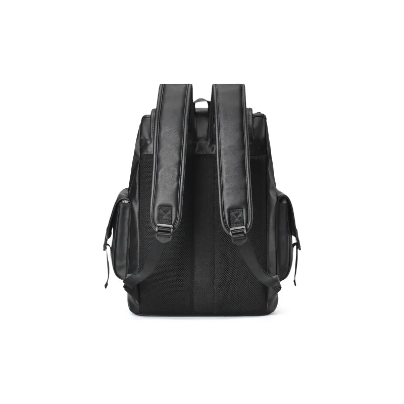 ONRF PVC Backpacks Laptop Bags Backpack Large Size Unisex Cool Black-3