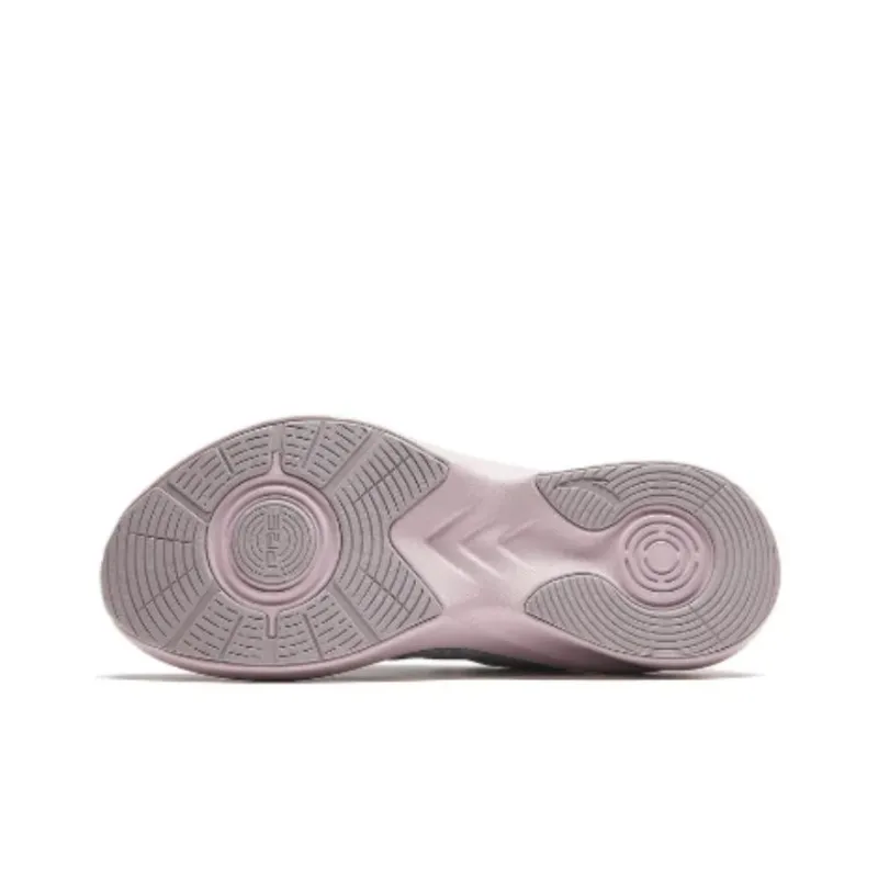 Anta Cushioning Wear Resistant Low Top Training Shoes Women's Gray Pink-4
