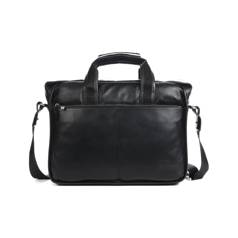 BOSTANTEN Cow Leather Synthetic Leather Portable Briefcase Laptop Bag Document Bag Regular Men's-3