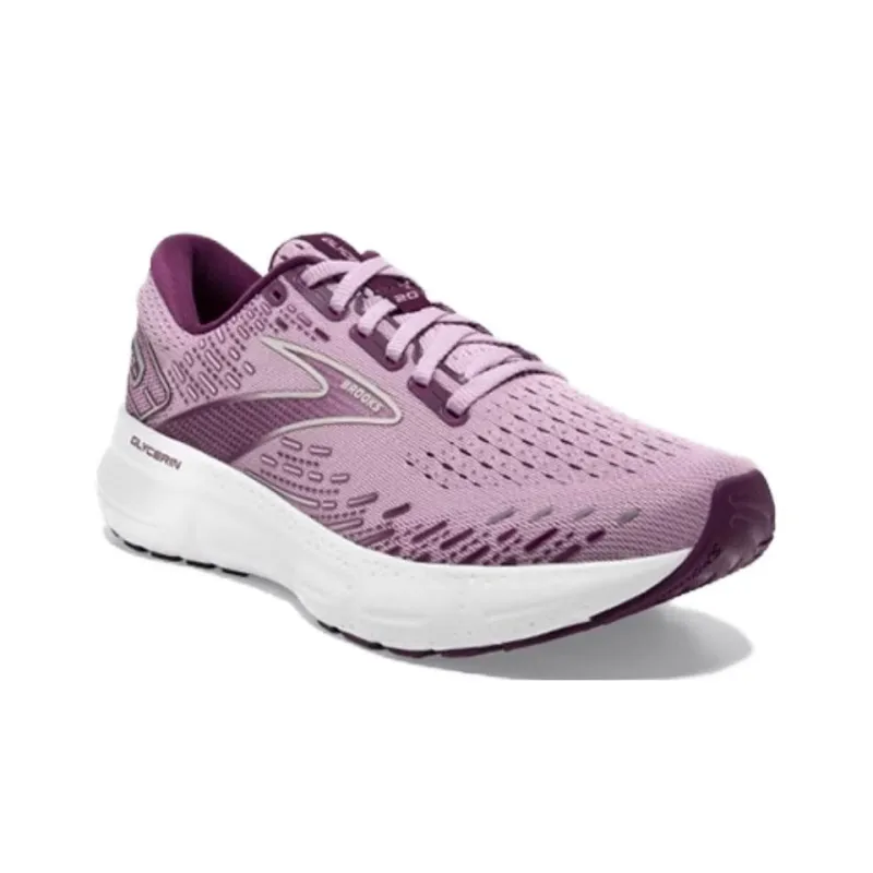 Brooks Women's Glycerin 20 'Mauve Grape Wine'-2