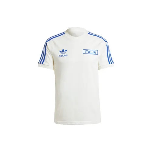 Adidas Originals Classics 3-Stripes T-Shirts Men Blue/White