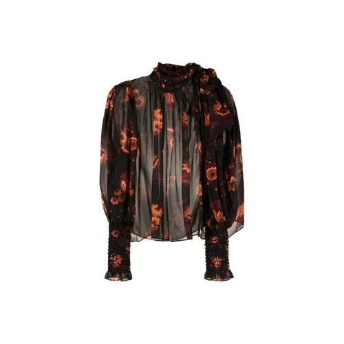 Ulla Johnson Floral-print Silk Blouse