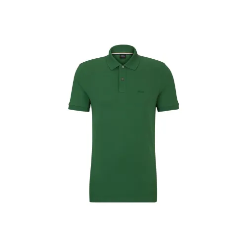 HUGO BOSS Polo Shirts Men Green