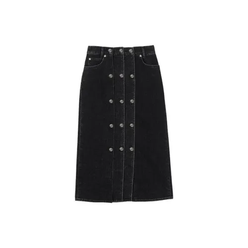 Sandro Sara Button-detail Midi Skirt