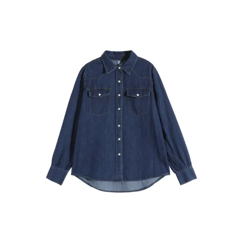 MKBY Denim Jackets Women's Blue