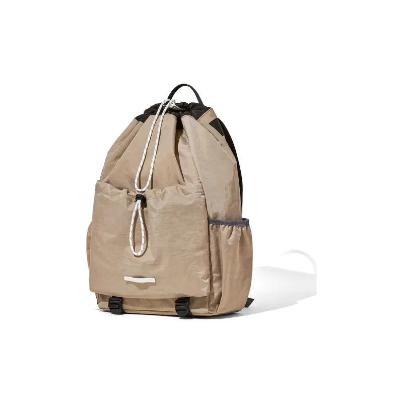BOSTANTEN Fabric Backpack Regular Unisex Khaki/Army Green/Black-14