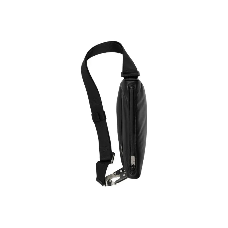 Burberry Smooth Calf Leather Shoulder Bag, Crossbody Bag Men's Black-3