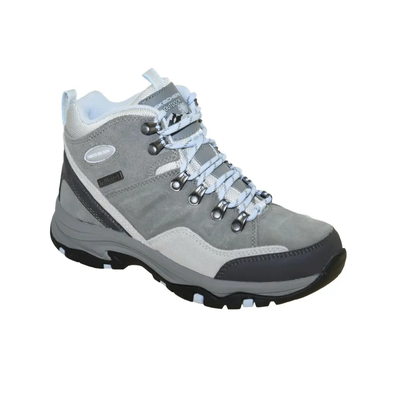 Skechers Trego Rocky Durable Lightweight And Breathable Low-Top Outdoor Shoes Women's Gray-1