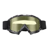 Black Frame with White Dots Design+Yellow Lens