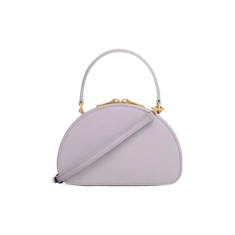 CELINE Smooth Cow Leather Crescent Bag Shoulder Bag Crossbody Bag Handbag Mini Women's Light Lilac-2