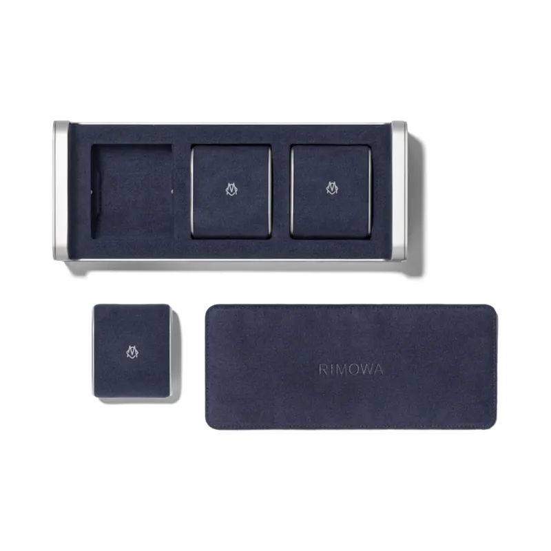 RIMOWA Polycarbonate Watches Display Case Storage Bags Unisex Silver-5