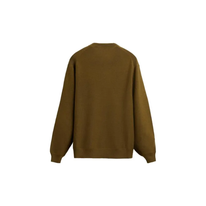 ZARA Sweaters Men Olive Green-1