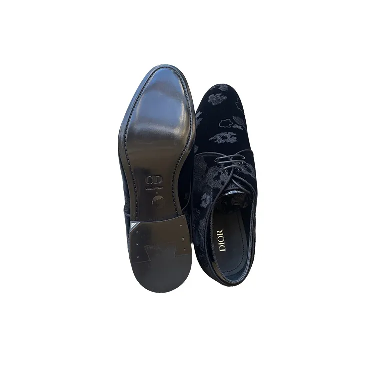 DIOR Dress Shoes Men Low-Top Black-4
