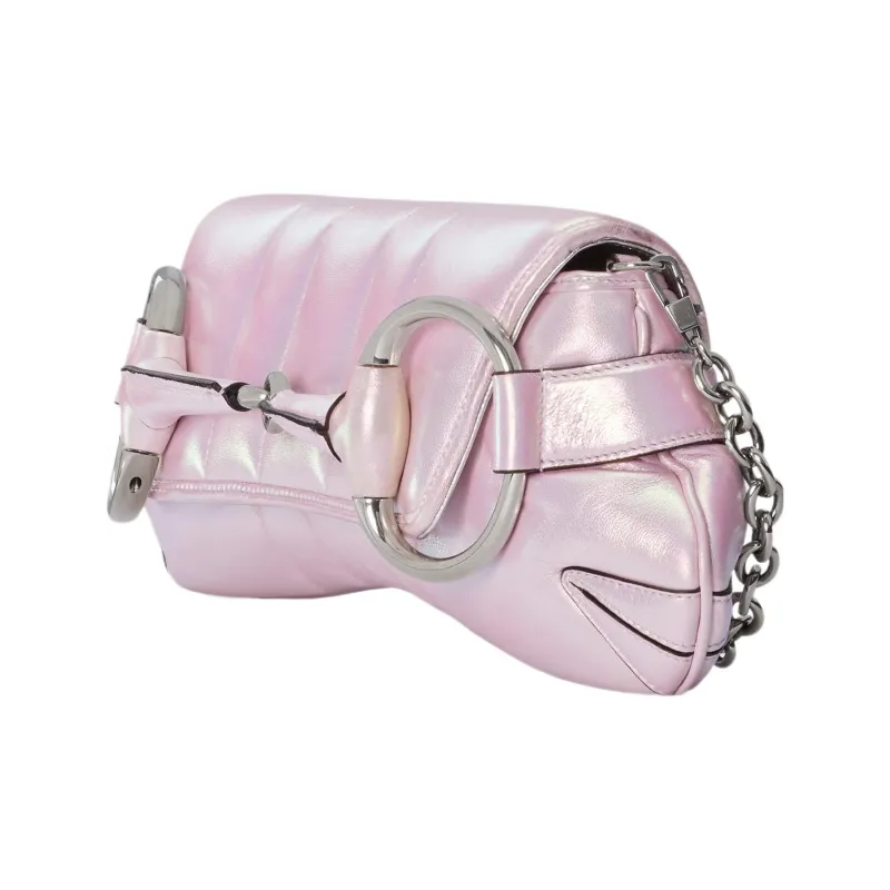 GUCCI HORSEBIT CHAIN Leather Handbag, Shoulder Bag Women's-3