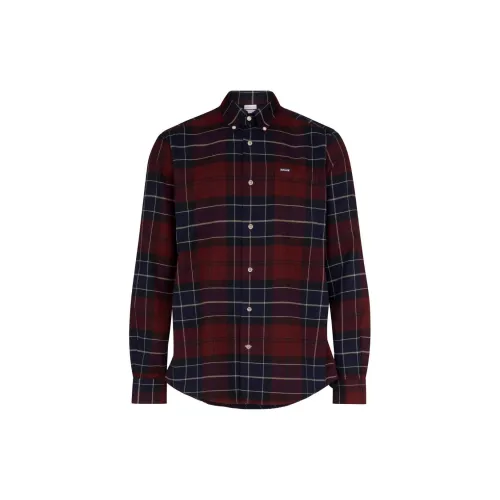 BARBOUR Shirts Men Red And Blue