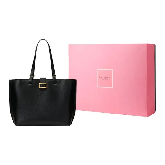Kate Spade Leather Tote Bag Shopping Bag Handbag Shoulder Bag Women's Black-10