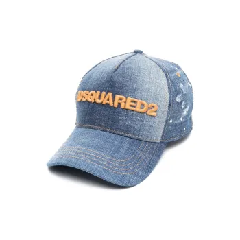 DSQUARED2 Logo-appliqué Denim Cap