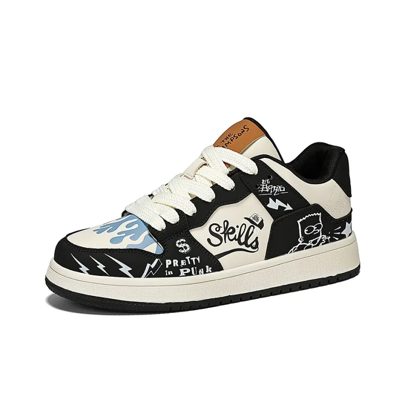 The Simpsons Low Top Skateboard Shoes Unisex-9