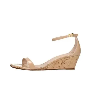 Stuart Weitzman/SW One Strap Sandals Women's Beige