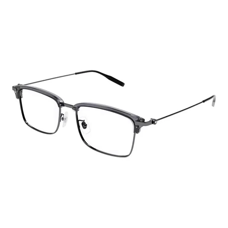 MONTBLANC Metal Rectangular Eyeglass Frames Unisex Black-0
