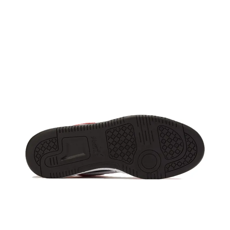 PUMA Rebound Layup Wear resistant And Lightweight Low Top Skateboard Shoes Men's Red Black-4