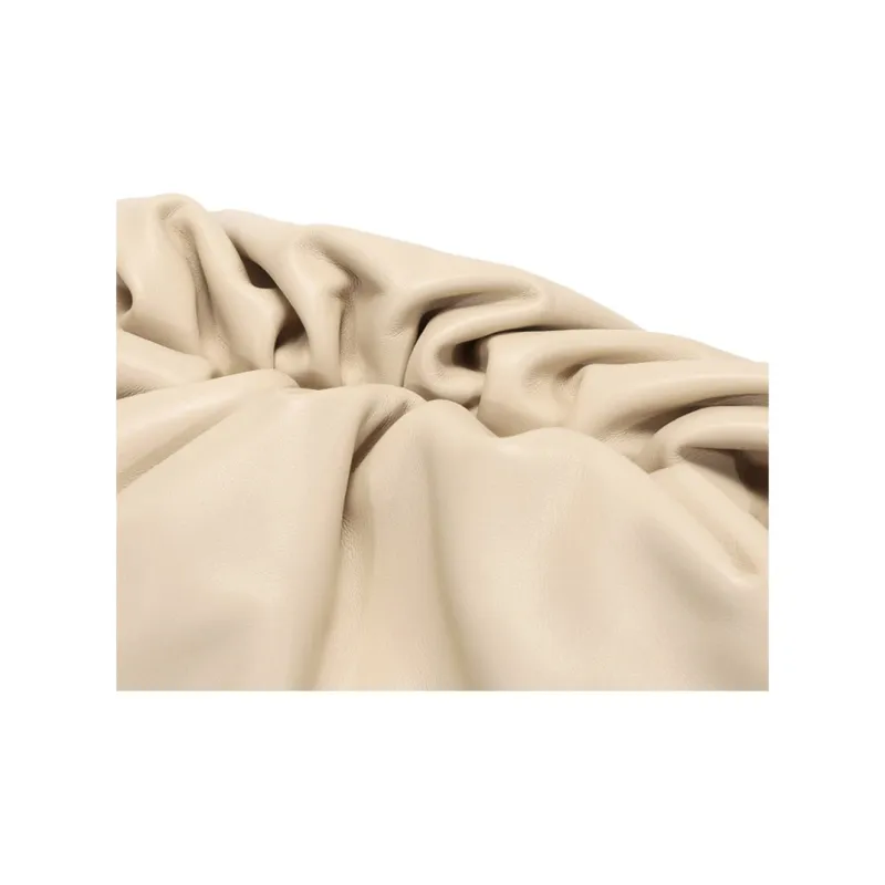Bottega Veneta Leather Cloud Bag Clutch Tubas Women's Oat-7
