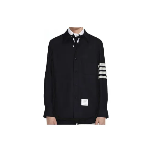 THOM BROWNE Jackets Men Navy