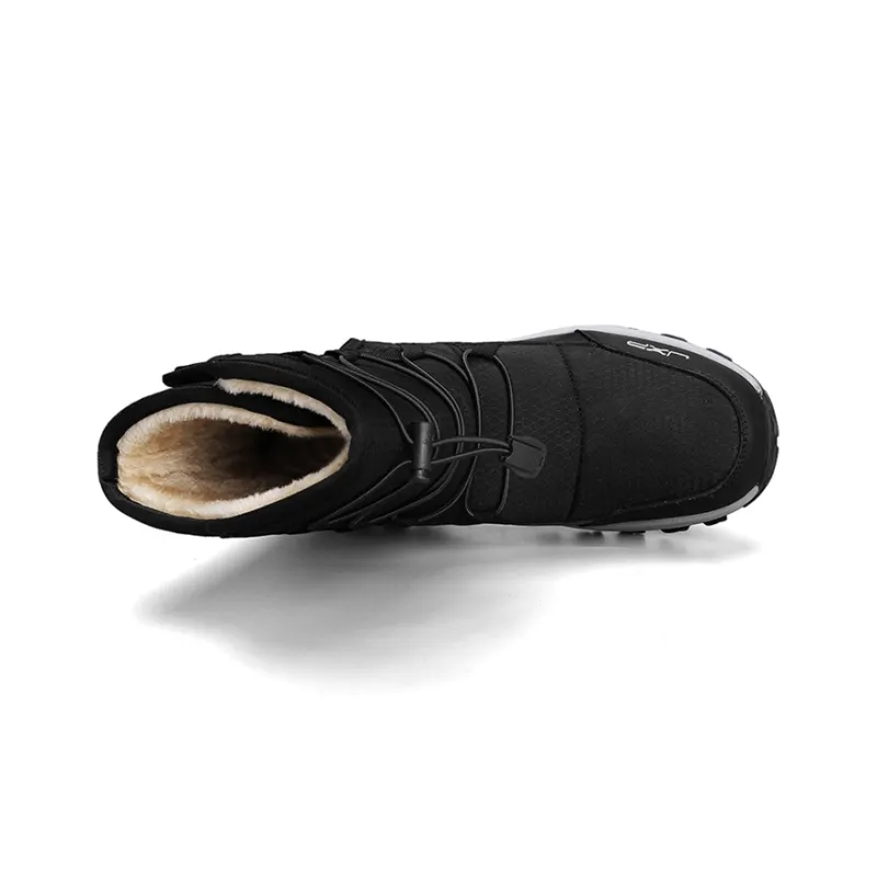 Jeep Warm Wear Resistant Height Increasing Crew Outdoor Boots Men's Black-4