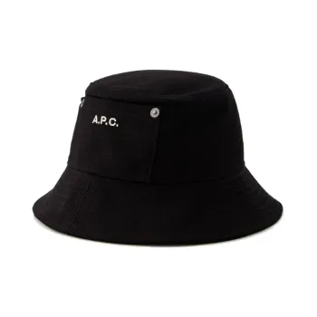A.P.C Logo-embroidered Cotton Bucket Hat