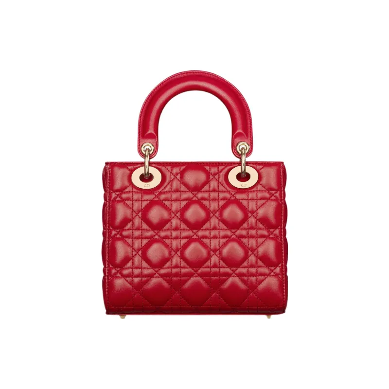 DIOR Lady DiorMy ABCDior Lambskin Shoulder Bag Crossbody Bag Handbag Small Size Women's Isolated Heather Red-2