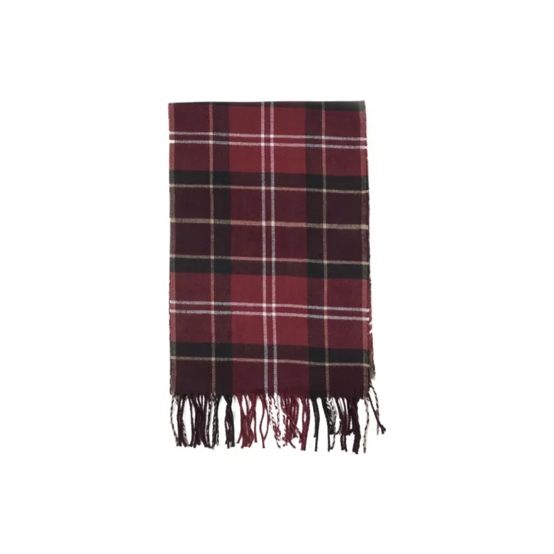 BARBOUR Knit Scarves Unisex Red-1