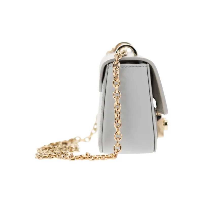Furla Metropolis Collection Soft Calfskin Shoulder Bag Crossbody Bag Mini Women's Gray-2