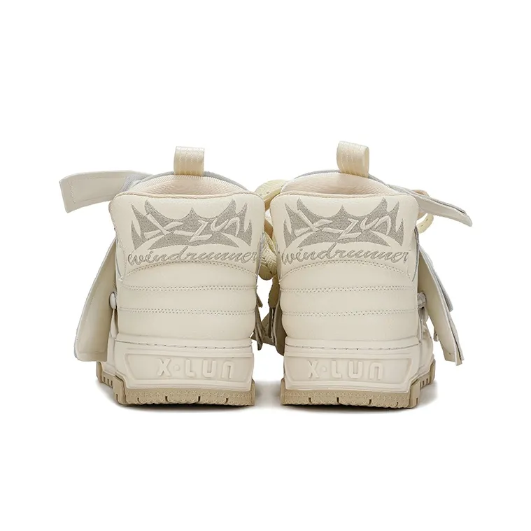 X·LUN Anti Slip Wear Resistant Mid Top Skateboard Shoes-2