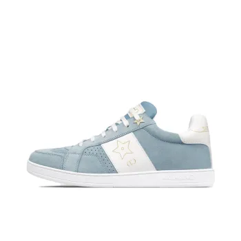DIOR Star Platform Shoes Low Top Skateboard Shoes Women's Light Blue