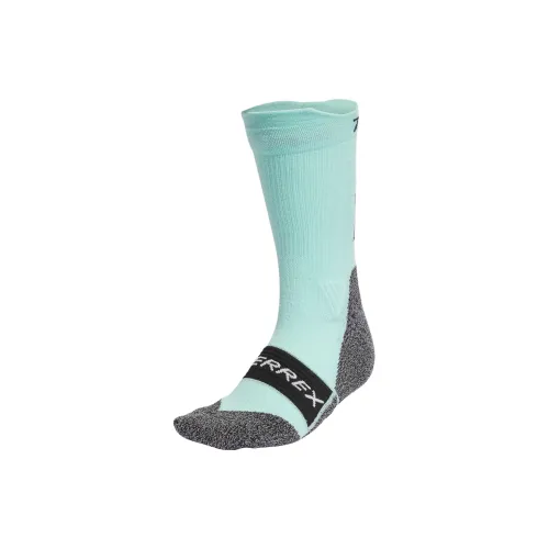Adidas National Geographic Co-branded Section NATIONAL GEOGRAPHIC SOCKS Mid-Calf Socks Unisex 1 Pack Light Cyan/Black