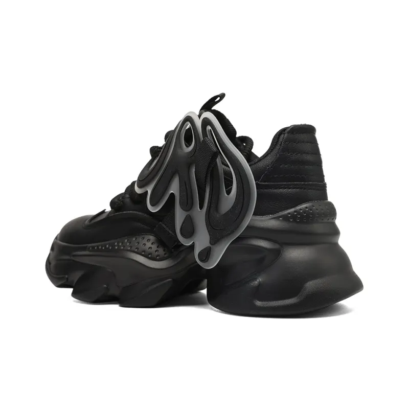 ORD Wear-resistant Lightweight Breathable And Non-slip. Low-Top Chunky Sneakers 6cm Unisex White-2