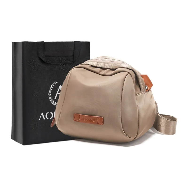 AOKANG Fabric Fanny Pack, Crossbody Bag, Dome Bag, Shoulder Bag, Sling Bag Small Size Unisex Multicolor-0